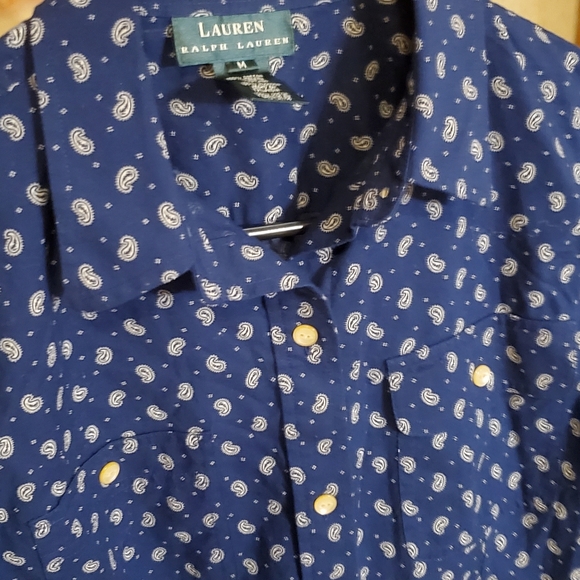 Womens Ralph Lauren paisley print button down shirt, - Picture 8 of 12